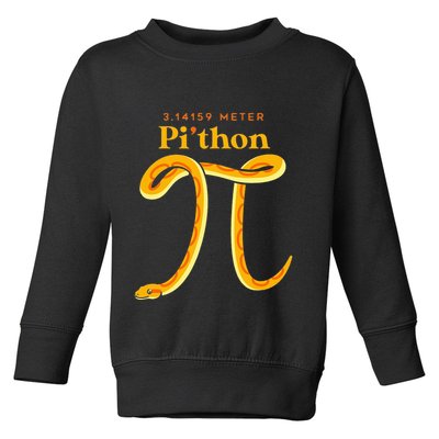 Pi Thon Funny Pi Day Ball Python Snake For Teacher Toddler Sweatshirt
