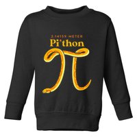 Pi Thon Funny Pi Day Ball Python Snake For Teacher Toddler Sweatshirt