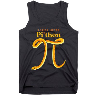 Pi Thon Funny Pi Day Ball Python Snake For Teacher Tank Top