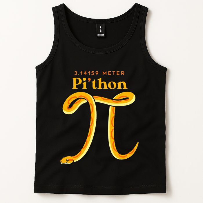 Pi Thon Funny Pi Day Ball Python Snake For Teacher Tank Top