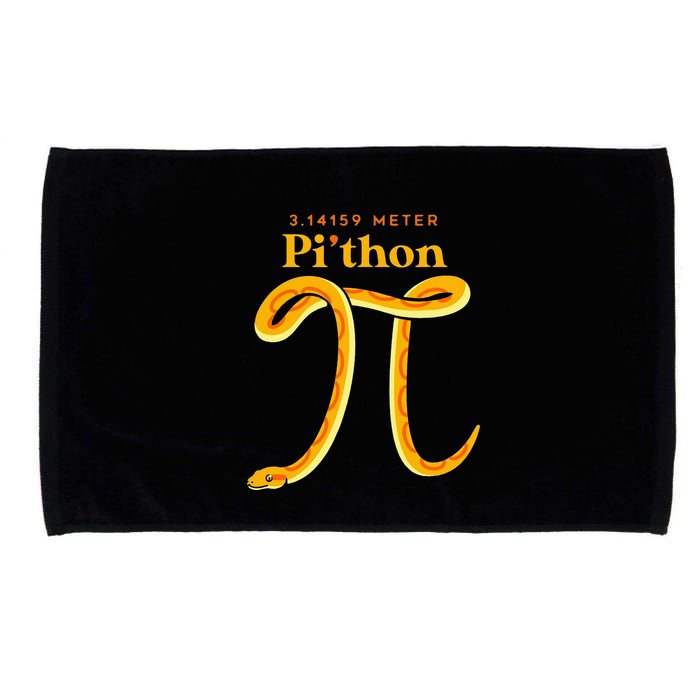 Pi Thon Funny Pi Day Ball Python Snake For Teacher Microfiber Hand Towel