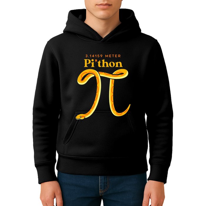 Pi Thon Funny Pi Day Ball Python Snake For Teacher Kids Hoodie