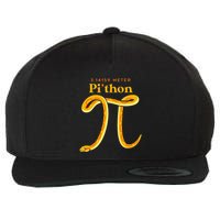 Pi Thon Funny Pi Day Ball Python Snake For Teacher Wool Snapback Cap
