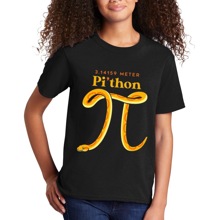 Pi Thon Funny Pi Day Ball Python Snake For Teacher Kids T-Shirt