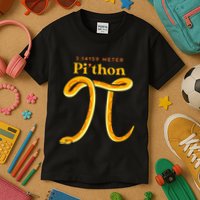 Pi Thon Funny Pi Day Ball Python Snake For Teacher Kids T-Shirt