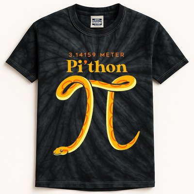 Pi Thon Funny Pi Day Ball Python Snake For Teacher Kids Tie-Dye T-Shirt