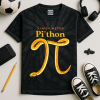 Pi Thon Funny Pi Day Ball Python Snake For Teacher Kids Tie-Dye T-Shirt