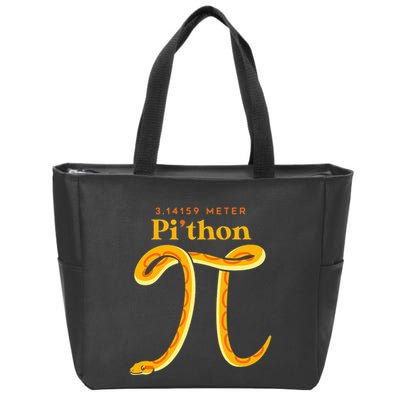 Pi Thon Funny Pi Day Ball Python Snake For Teacher Zip Tote Bag