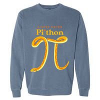 Pi Thon Funny Pi Day Ball Python Snake For Teacher Garment-Dyed Sweatshirt