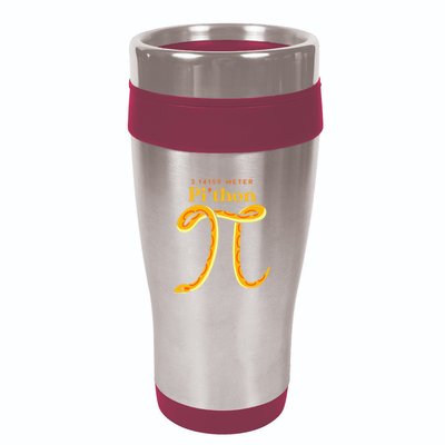Pi Thon Funny Pi Day Ball Python Snake For Teacher 16oz Travel Tumbler