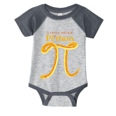 Pi Thon Funny Pi Day Ball Python Snake For Teacher Infant Baby Jersey Bodysuit