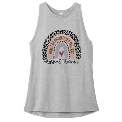 Physical Therapy Funny Physical Therapist Pt Therapist Month Ladies PosiCharge Tri-Blend Wicking Tank