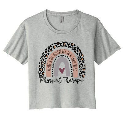 Physical Therapy Funny Physical Therapist Pt Therapist Month Women's Crop Top Tee