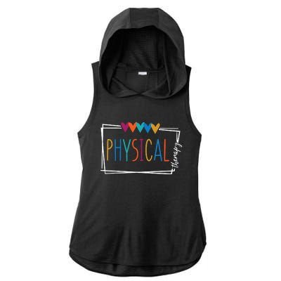 Physical Therapy Funny Physical Therapist Pt Therapist Month Ladies PosiCharge Tri-Blend Wicking Draft Hoodie Tank