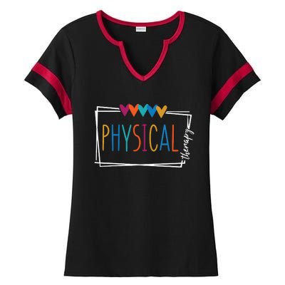 Physical Therapy Funny Physical Therapist Pt Therapist Month Ladies Halftime Notch Neck Tee