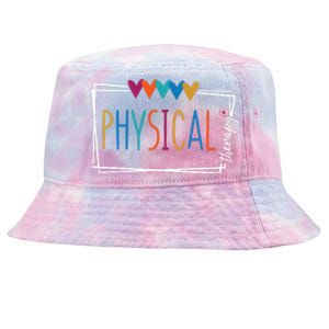 Physical Therapy Funny Physical Therapist Pt Therapist Month Tie-Dyed Bucket Hat