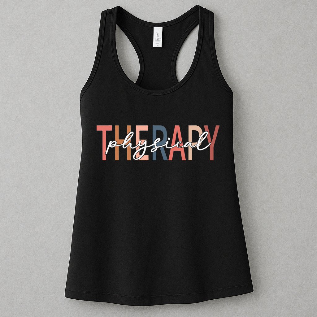 Physical Therapy Funny Physical Therapist pt therapist month Womens Tank Top