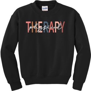 Physical Therapy Funny Physical Therapist Pt Therapist Month Kids Sweatshirt