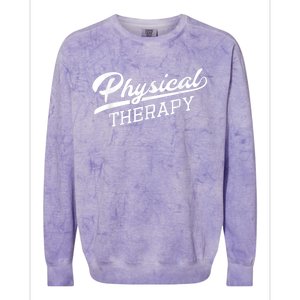 Physical Therapy For Physical Therapist Colorblast Crewneck Sweatshirt