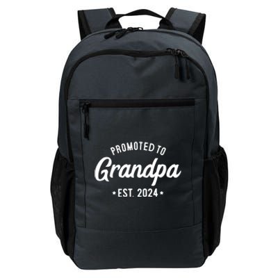 Promoted To Grandpa Est 2024 Grandparents Baby Announcement Daily Commute Backpack