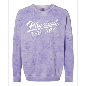 Physical Therapy Gift For Physical Therapist Colorblast Crewneck Sweatshirt