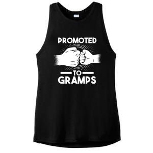 Promoted To Gramps Grandpa Cool Gift Ladies PosiCharge Tri-Blend Wicking Tank