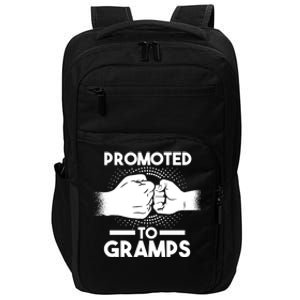 Promoted To Gramps Grandpa Cool Gift Impact Tech Backpack