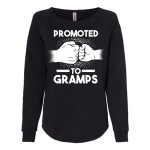 Promoted To Gramps Grandpa Cool Gift Womens California Wash Sweatshirt