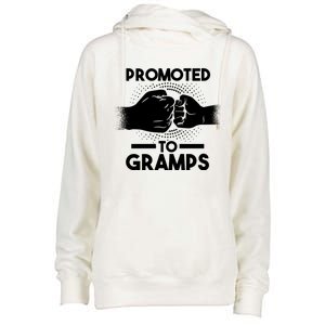 Promoted To Gramps Grandpa Cool Gift Womens Funnel Neck Pullover Hood