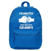 Promoted To Gramps Grandpa Cool Gift 16 in Basic Backpack