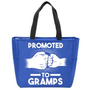 Promoted To Gramps Grandpa Cool Gift Zip Tote Bag