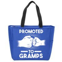 Promoted To Gramps Grandpa Cool Gift Zip Tote Bag