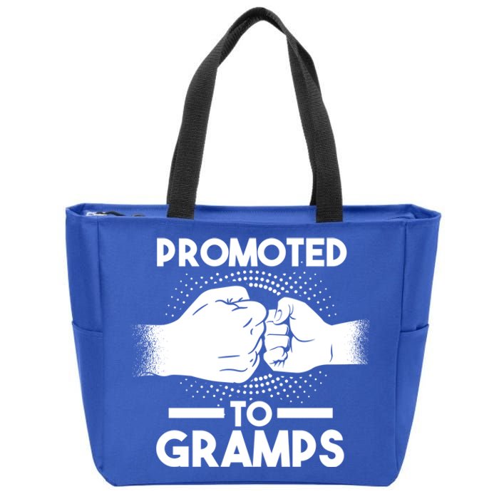 Promoted To Gramps Grandpa Cool Gift Zip Tote Bag