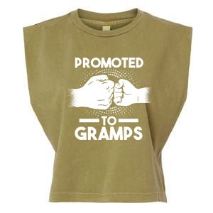 Promoted To Gramps Grandpa Cool Gift Garment-Dyed Women's Muscle Tee