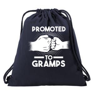 Promoted To Gramps Grandpa Cool Gift Drawstring Bag