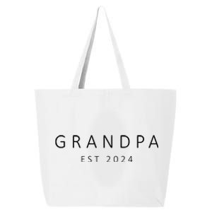 Promoted To Grandpa Est 2024 New Grandpa Fathers Day 25L Jumbo Tote