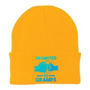 Promoted To Gramps Grandpa Cool Gift Knit Cap Winter Beanie