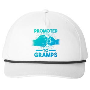 Promoted To Gramps Grandpa Cool Gift Snapback Five-Panel Rope Hat