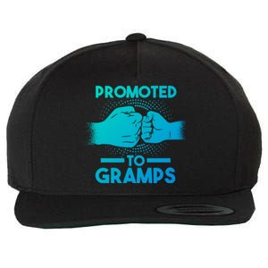 Promoted To Gramps Grandpa Cool Gift Wool Snapback Cap