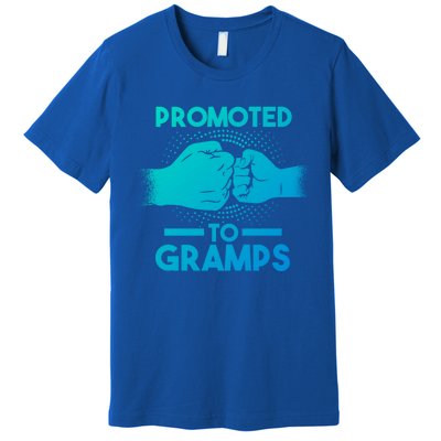 Promoted To Gramps Grandpa Cool Gift Premium T-Shirt