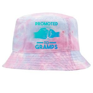 Promoted To Gramps Grandpa Cool Gift Tie-Dyed Bucket Hat