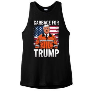 Proud Trump Garbage Supporter Garbage For Trump Garbage Ladies PosiCharge Tri-Blend Wicking Tank