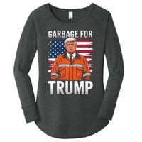 Proud Trump Garbage Supporter Garbage For Trump Garbage Women's Perfect Tri Tunic Long Sleeve Shirt