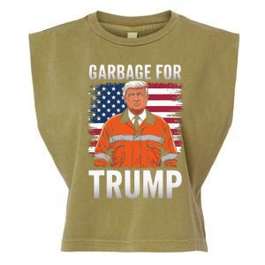 Proud Trump Garbage Supporter Garbage For Trump Garbage Garment-Dyed Women's Muscle Tee