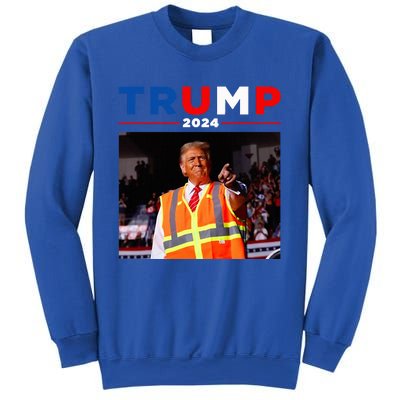 President Trump Garbage Truck Worker Vest Maga 2025 Sweatshirt