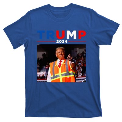 President Trump Garbage Truck Worker Vest Maga 2025 T-Shirt