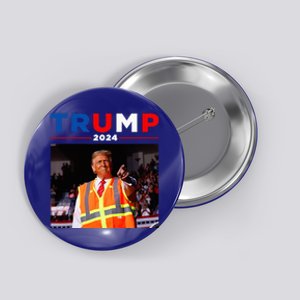 President Trump Garbage Truck Worker Vest Maga 2025 Button