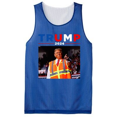 President Trump Garbage Truck Worker Vest Maga 2025 Mesh Reversible Basketball Jersey Tank