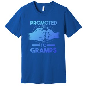 Promoted To Gramps Grandpa Cool Gift Premium T-Shirt