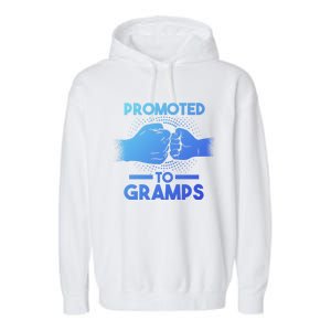 Promoted To Gramps Grandpa Cool Gift Garment-Dyed Fleece Hoodie